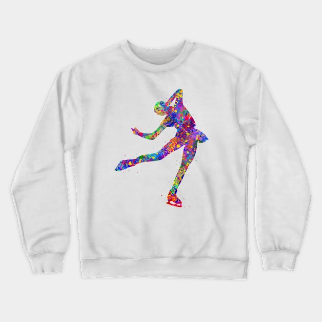 Ice skater Crewneck Sweatshirt by Yahya Art